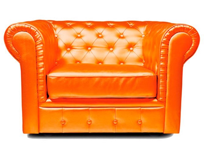 Bild Seatstomeet Chesterfield Oranje Zonder Label Vrijstaand Wide